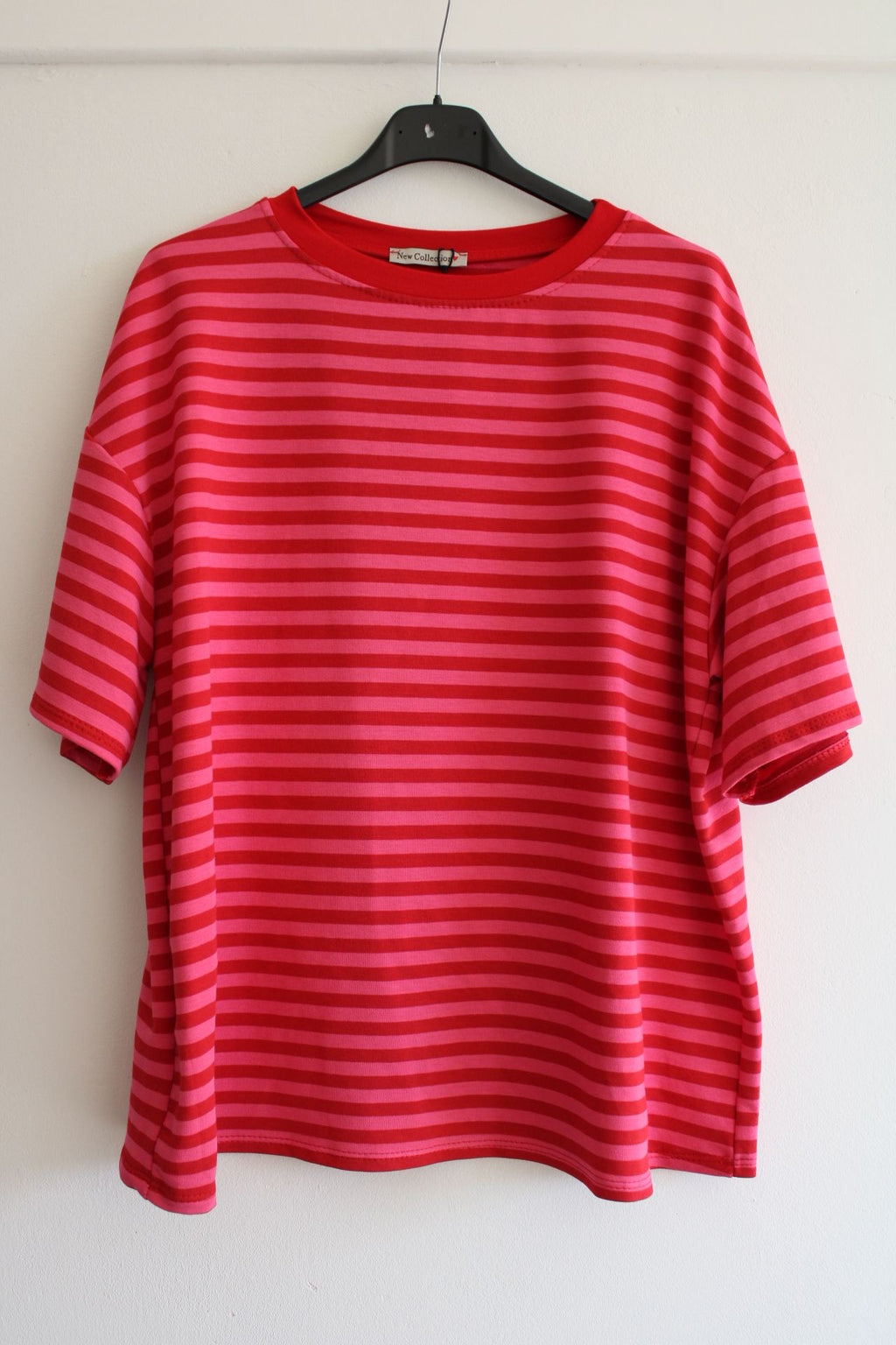 Gestreept shirt rood/roze