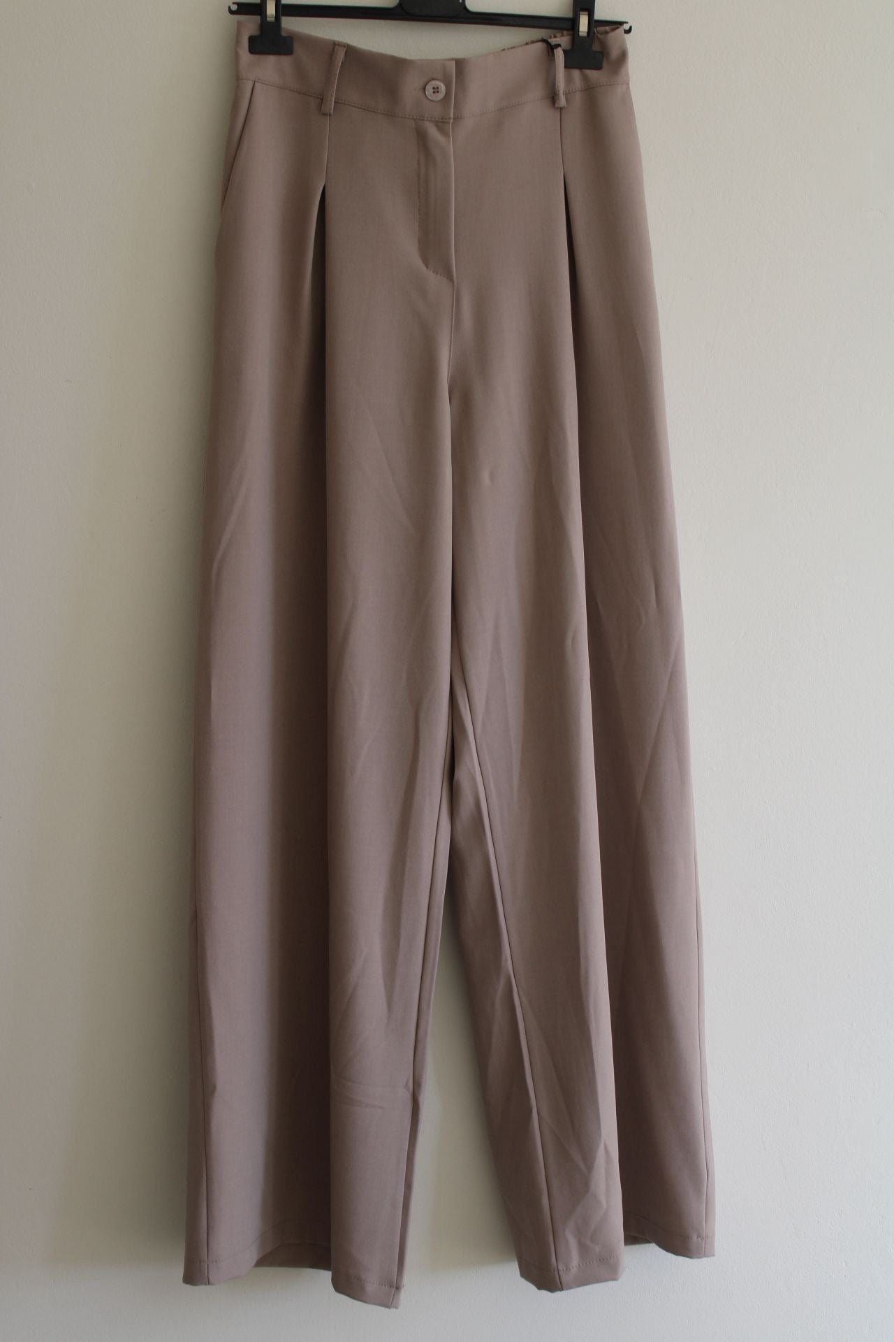 Taupe Wide Leg Pantalon