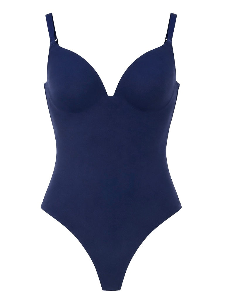 V-neck Body Marine Blauw