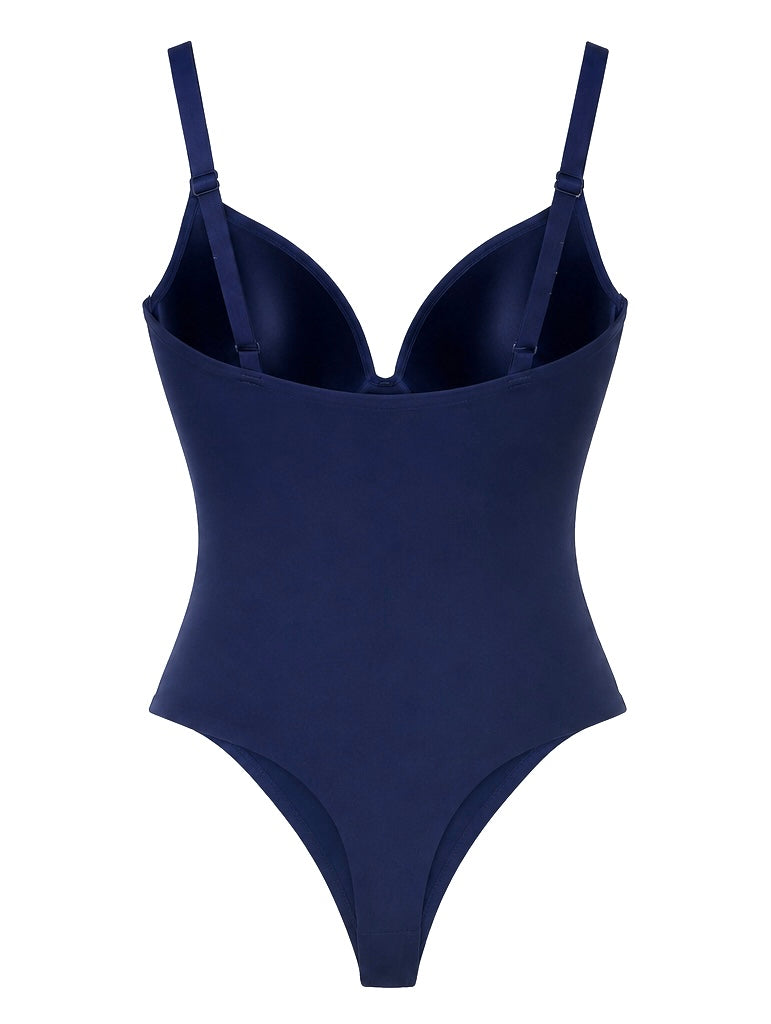 V-neck Body Marine Blauw