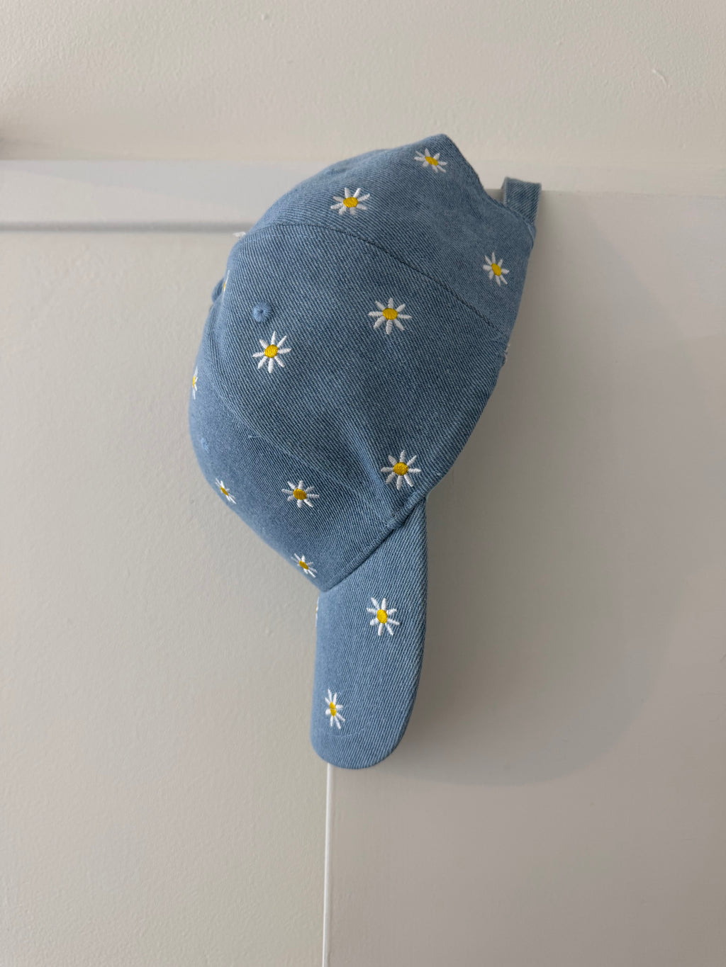 Denim pet bloem blauw