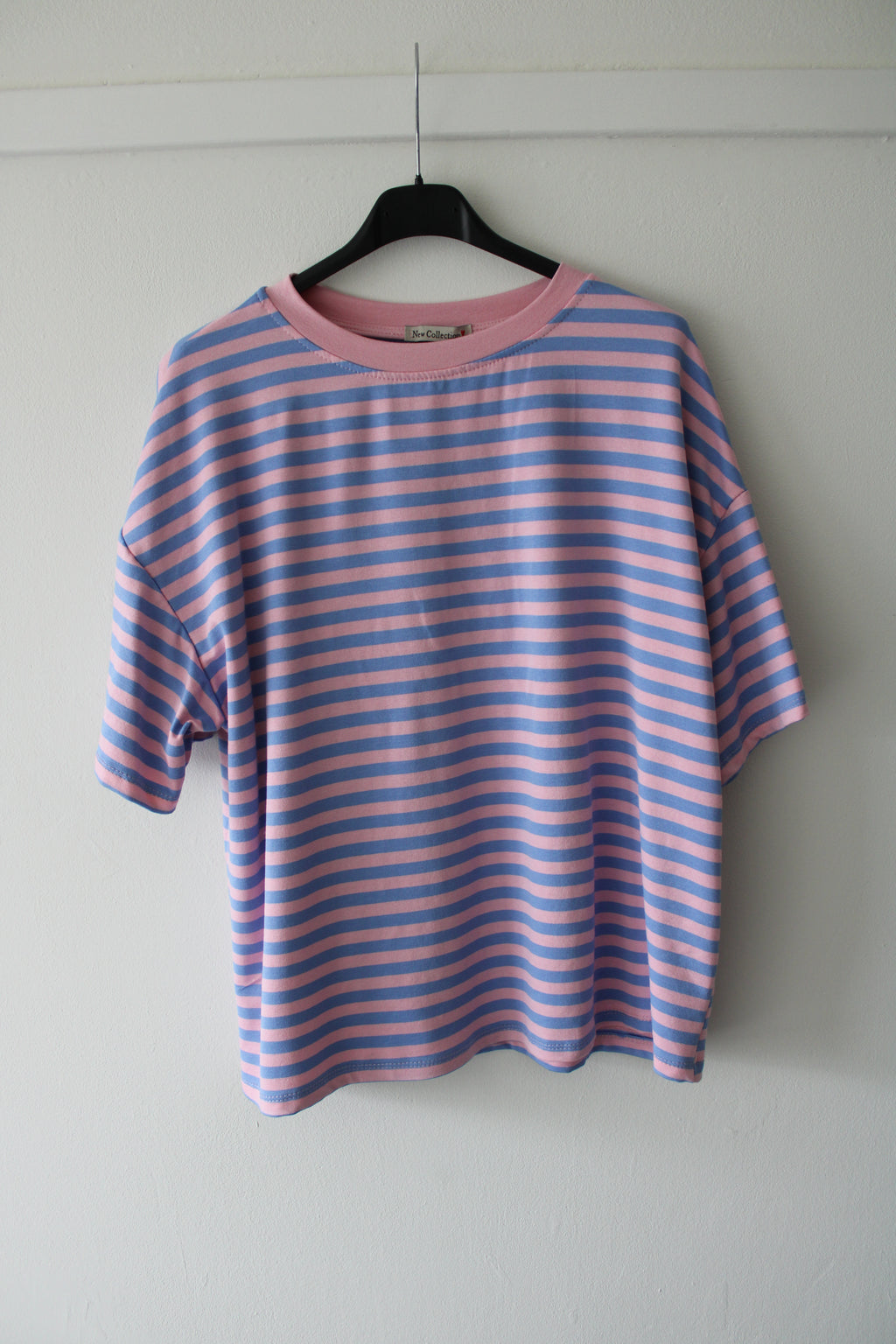 Gestreept shirt roze/blauw