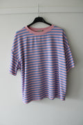Gestreept shirt roze/blauw