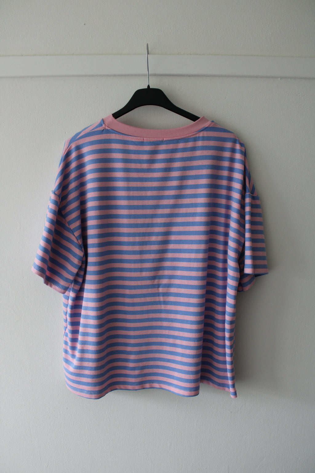 Gestreept shirt roze/blauw