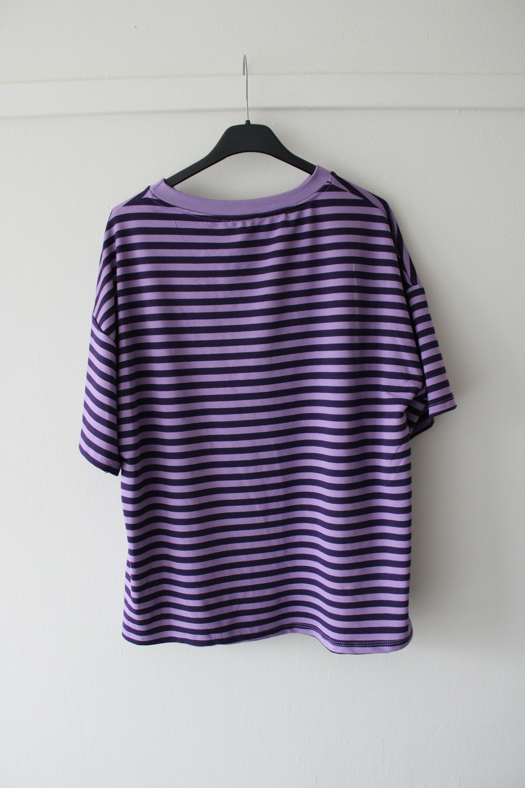 Gestreept shirt paars