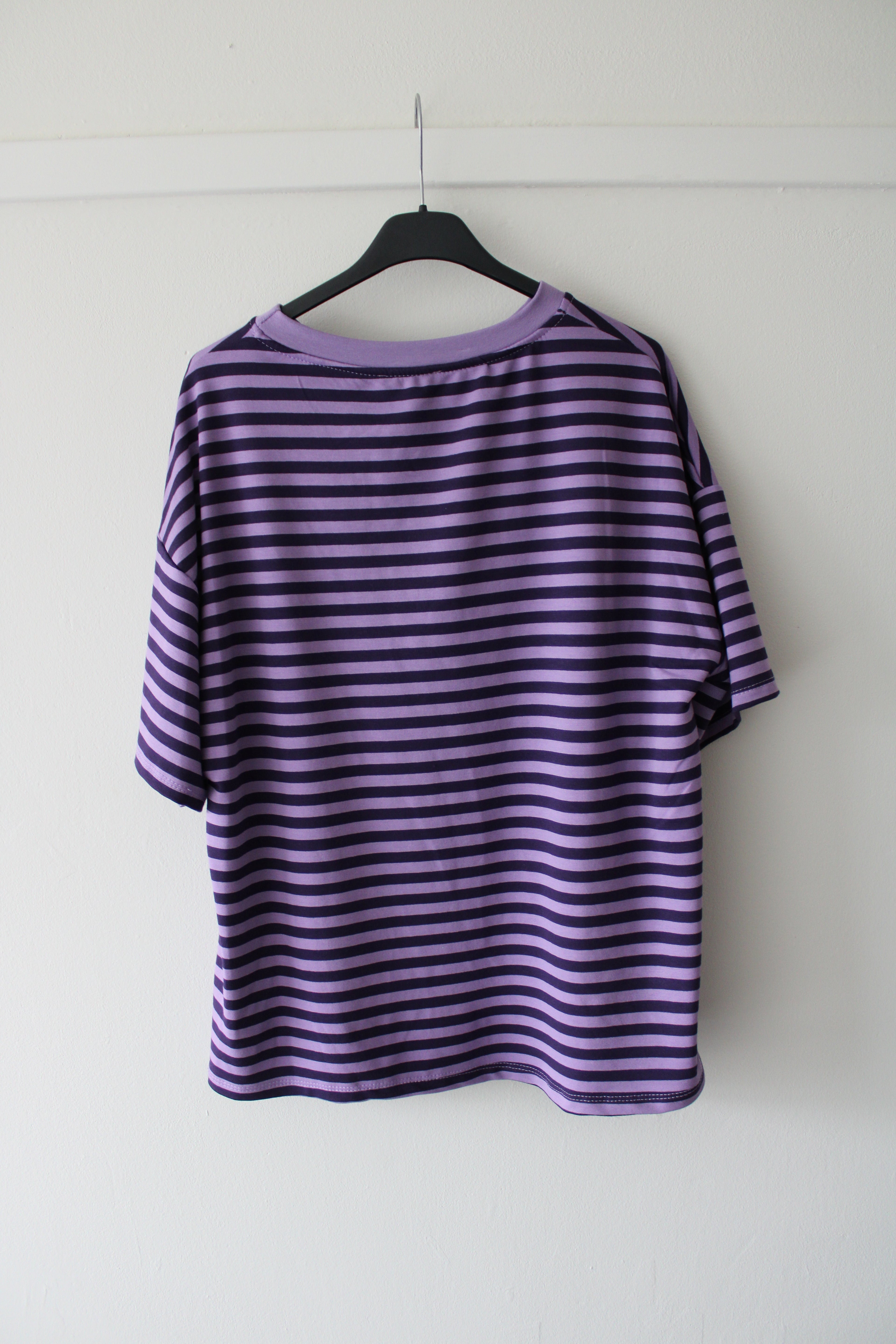 Gestreept shirt paars