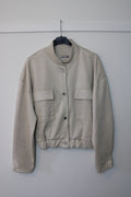 Beige suède bomberjack