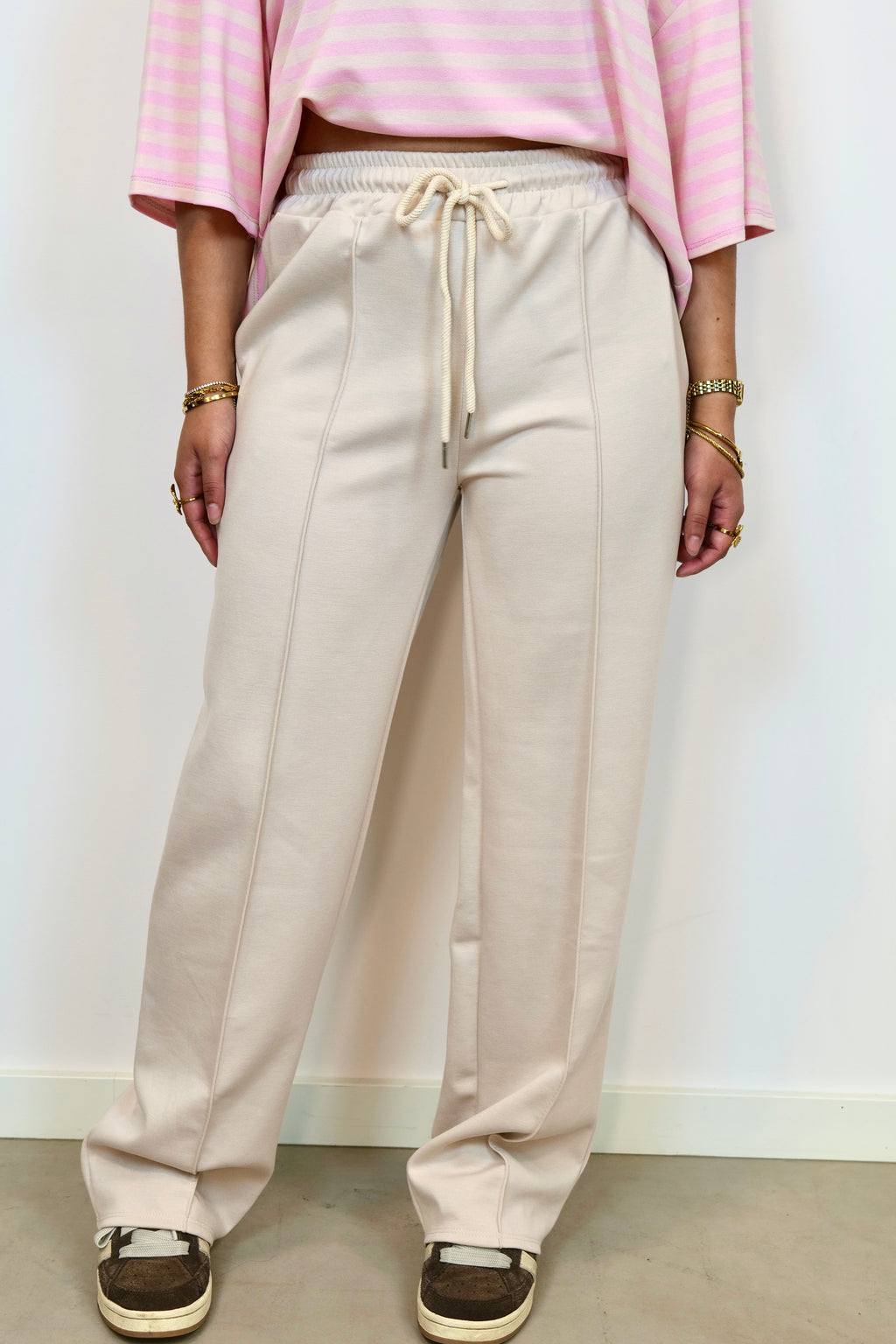 Jogger pantalon beige