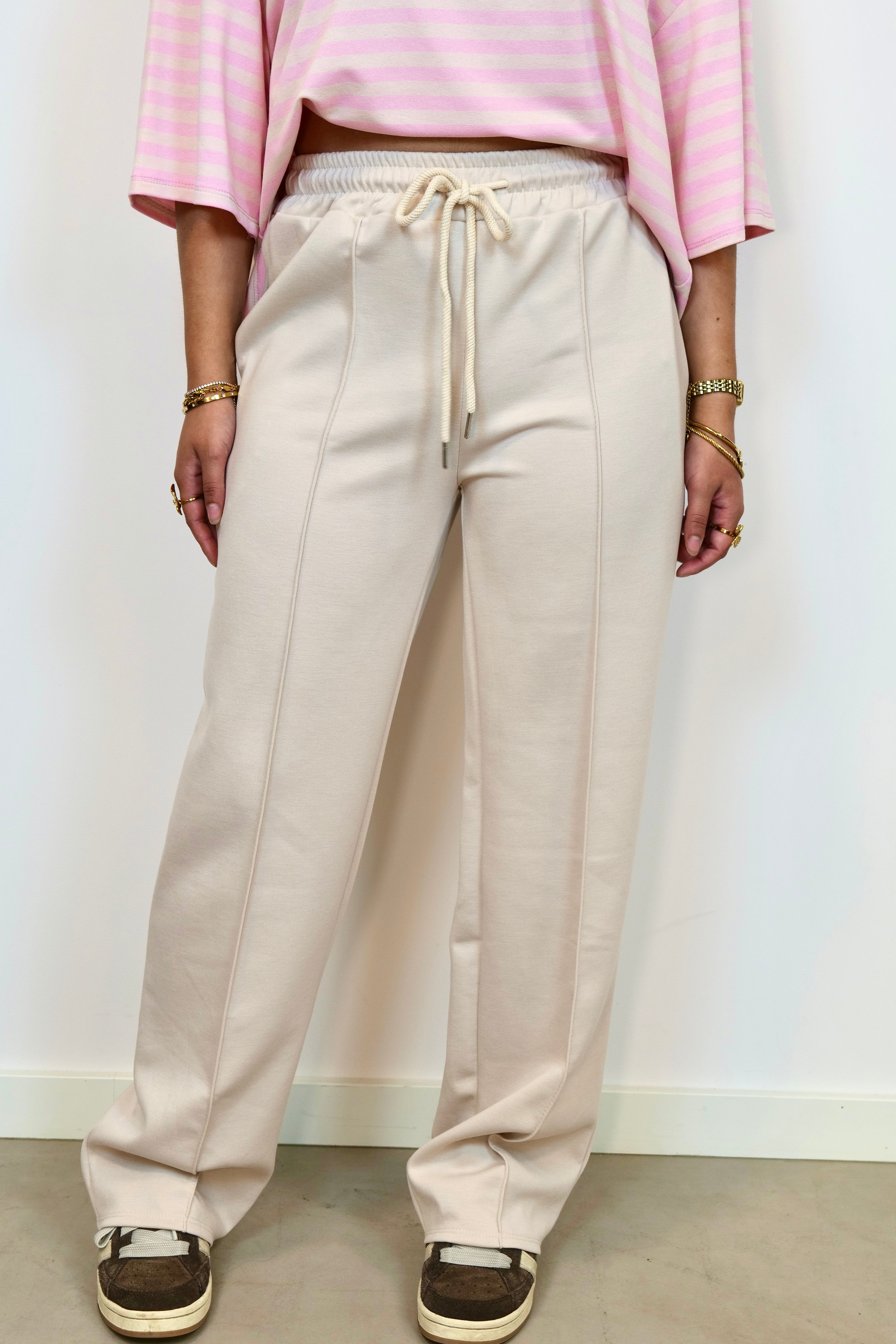 Jogger pantalon beige