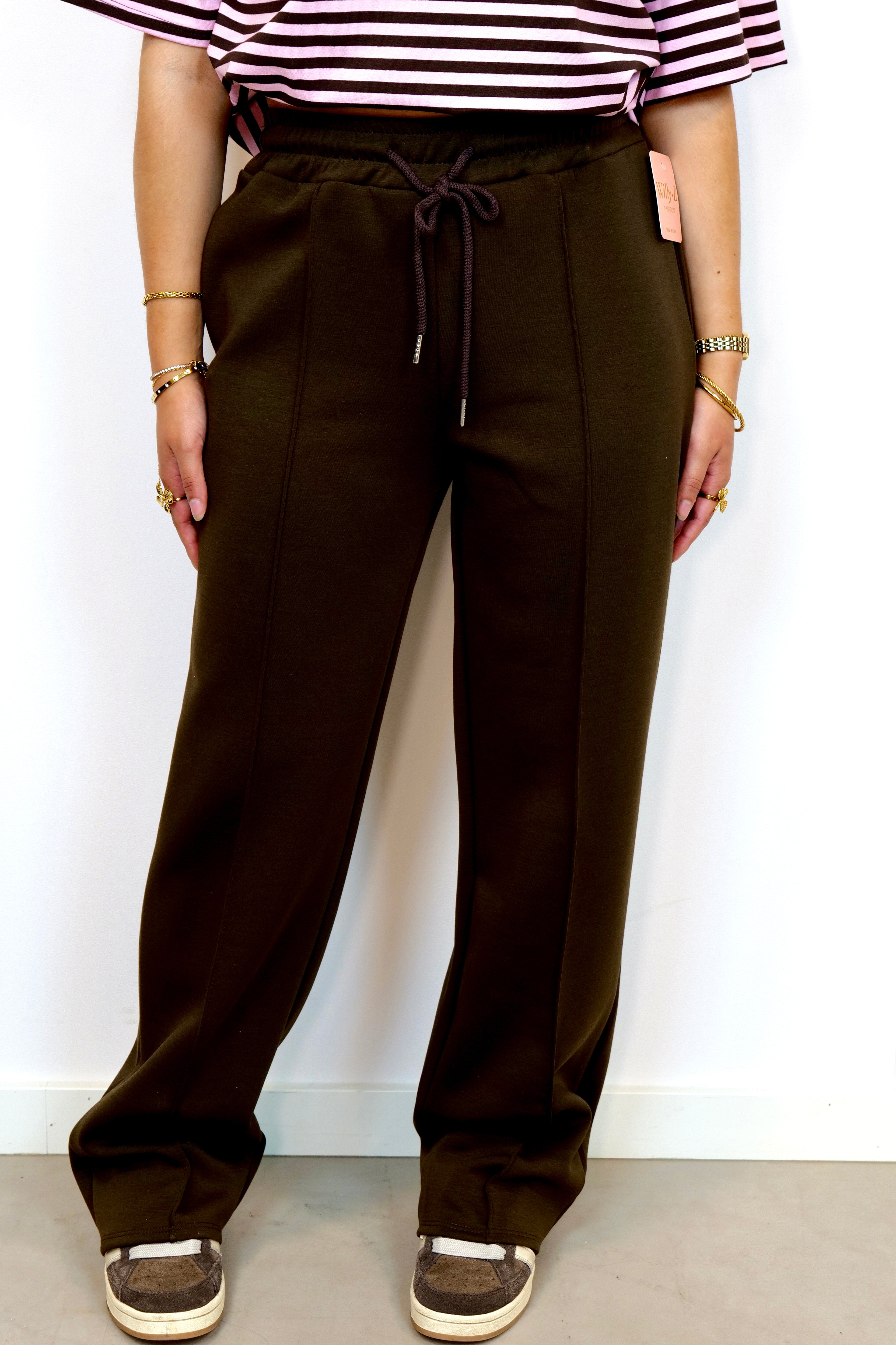 Jogger pantalon bruin