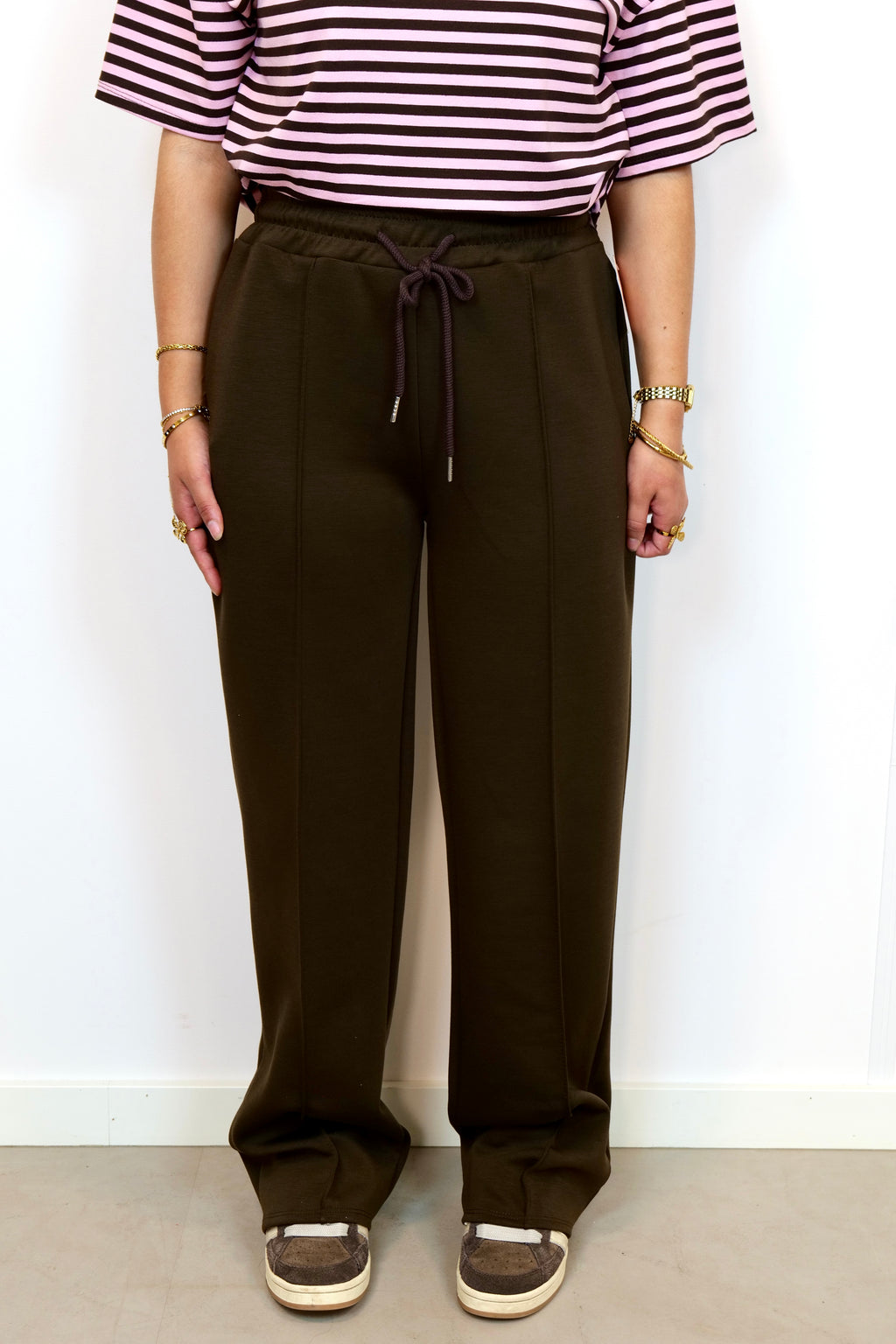 Jogger pantalon bruin