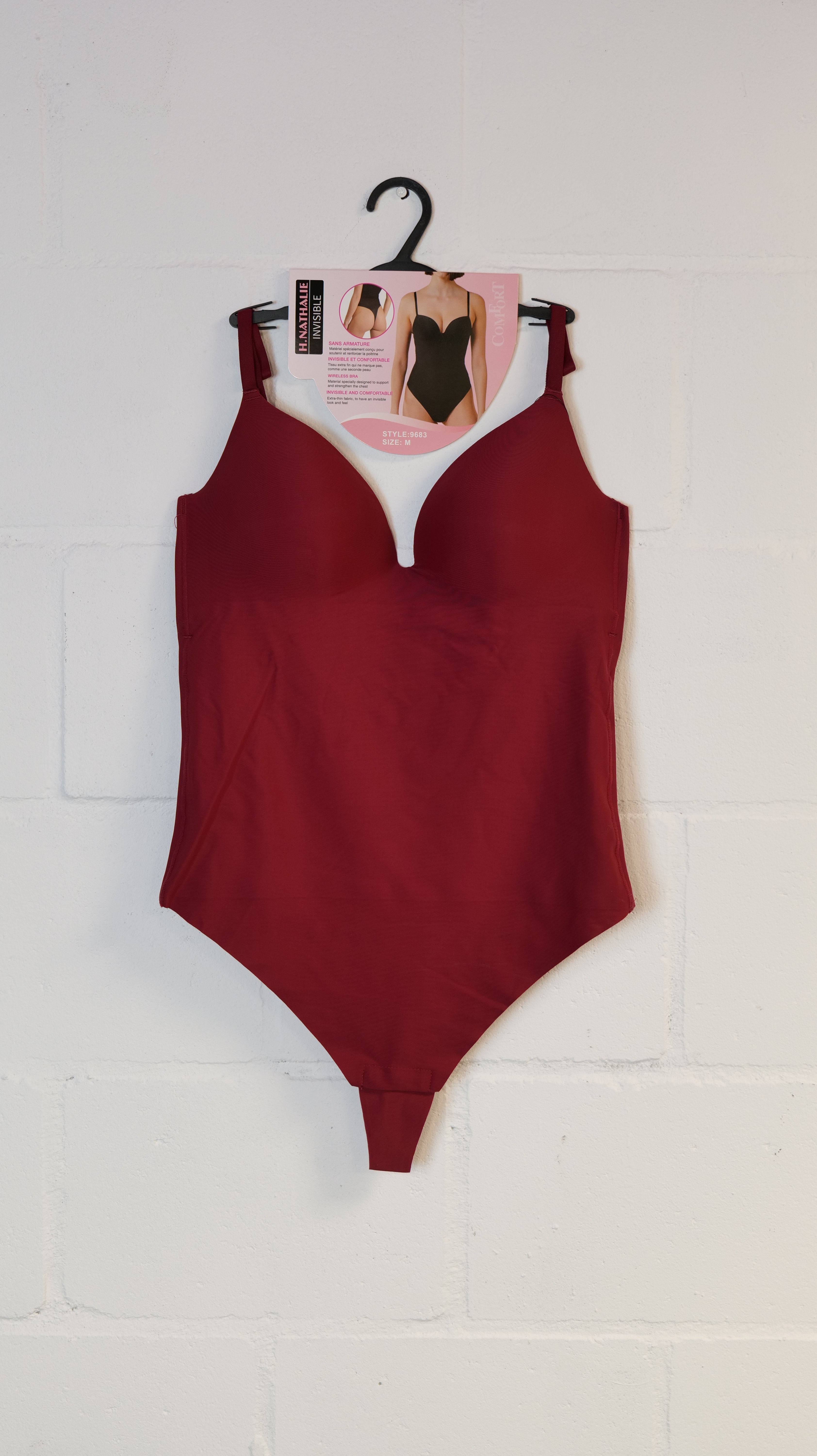 V-neck Body Bordeaux Rood