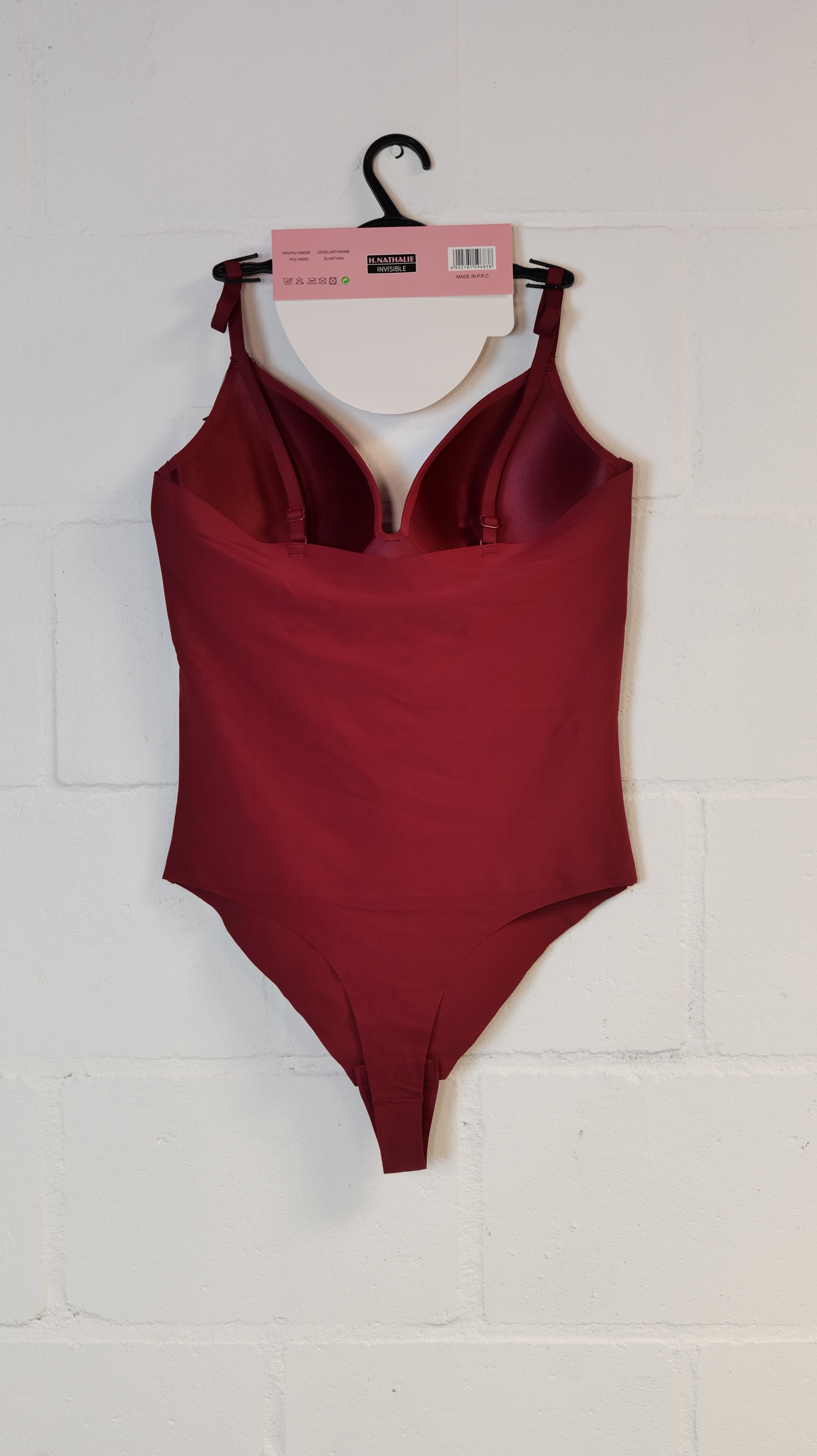 V-neck Body Bordeaux Rood