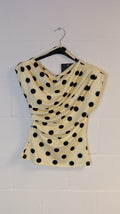 Stippen Top Geel/Zwart