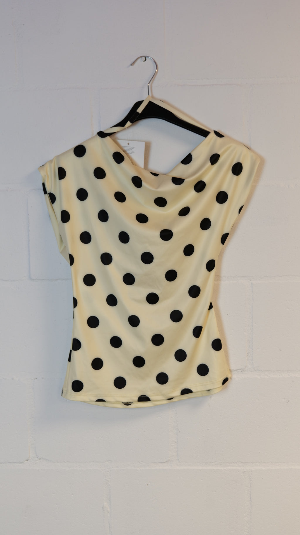 Stippen Top Geel/Zwart