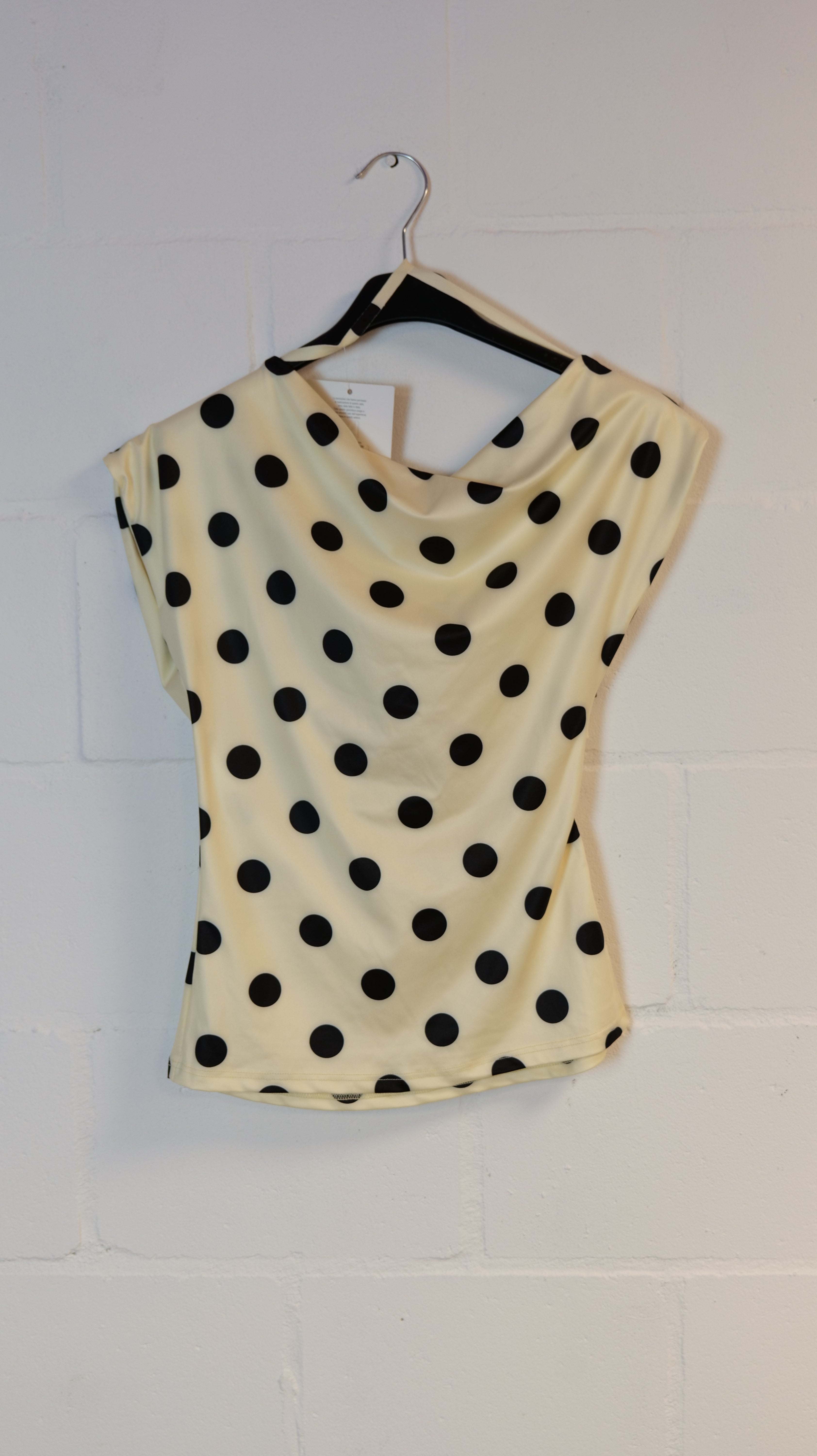 Stippen Top Geel/Zwart