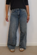 Kato jeans mid waist wide leg