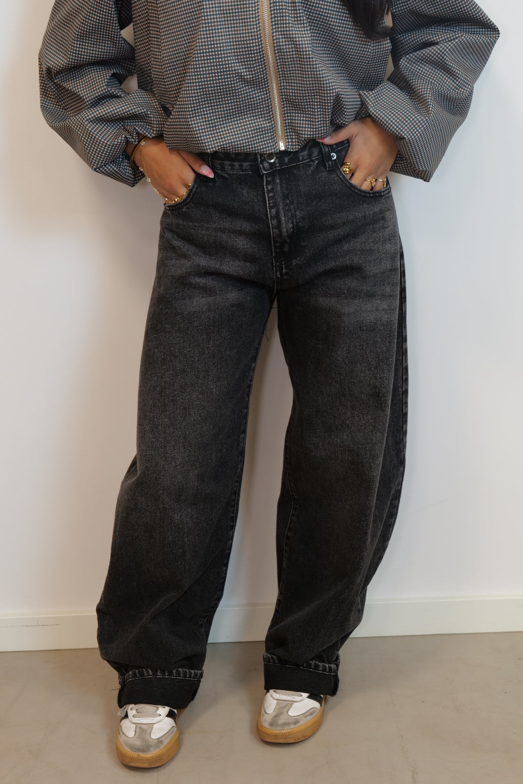 Lena mid waist balloon jeans