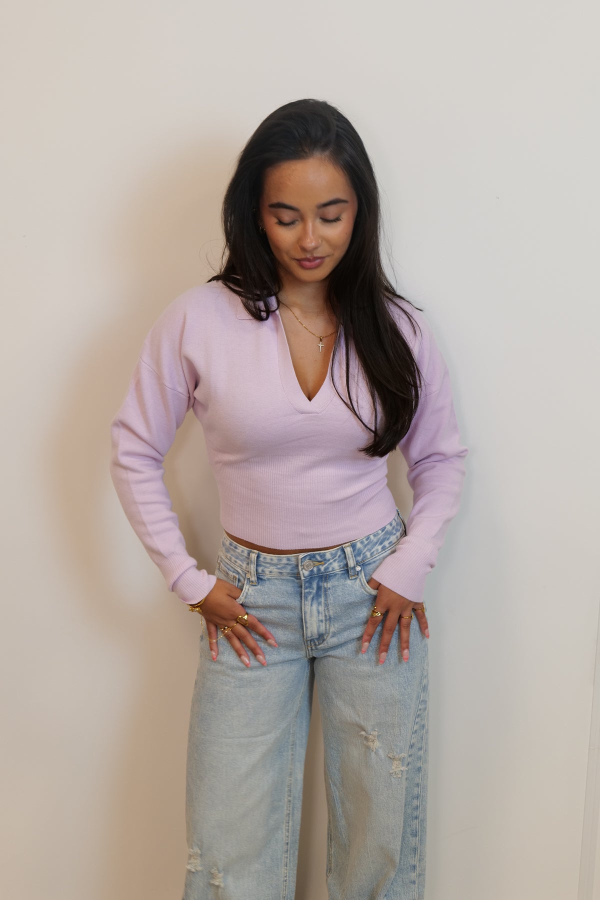 Isa top roze
