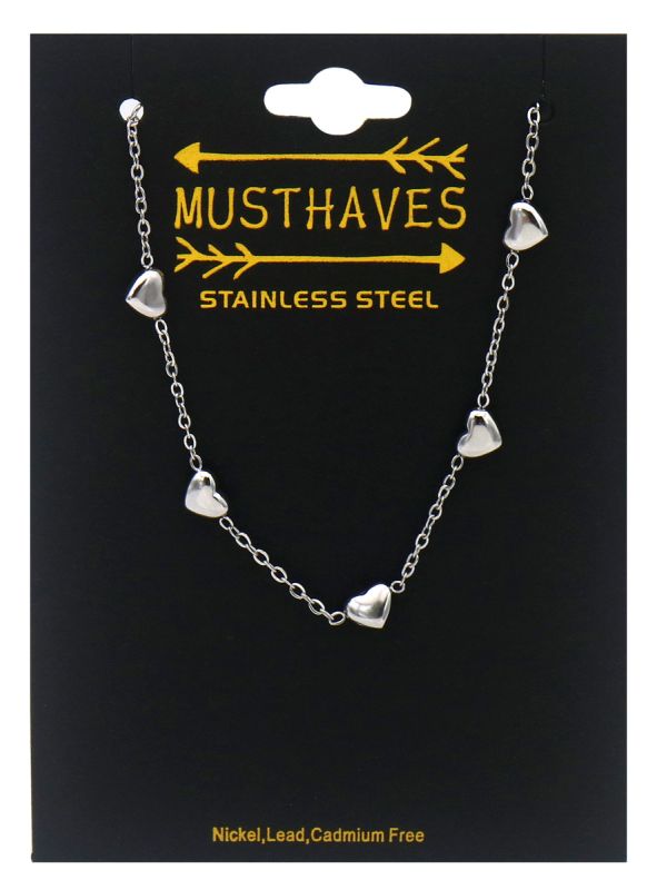 Zilveren Hartjes Armband