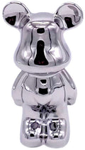 Beer beeldje zilver