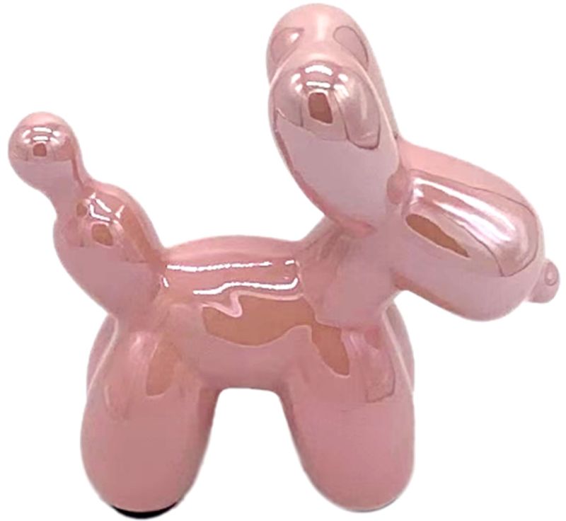 Honden beeldje roze