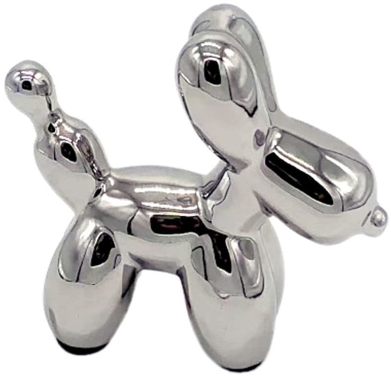 Honden beeldje zilver
